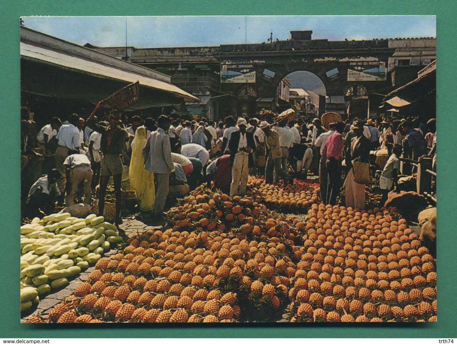 Ile Maurice Mauritius Port Louis Marché Market Pineapples Ananas 17 11 1971 - Maurice