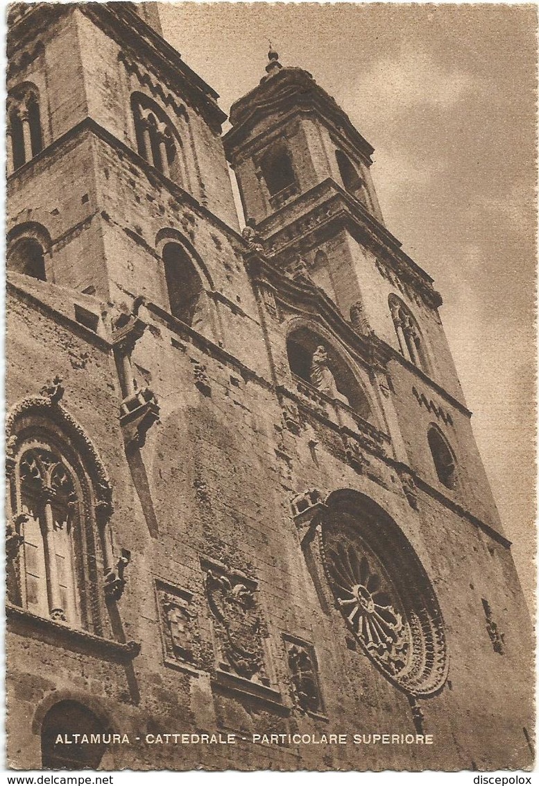 W3167 Altamura (Bari) - Cattedrale Duomo - Particolare Della Facciata / Viaggiata 1951 - Altamura