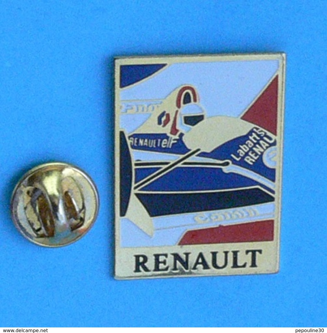 1 PIN'S  //  ** RENAULT F1 / ELF / CAMEL / CANON ** - Renault