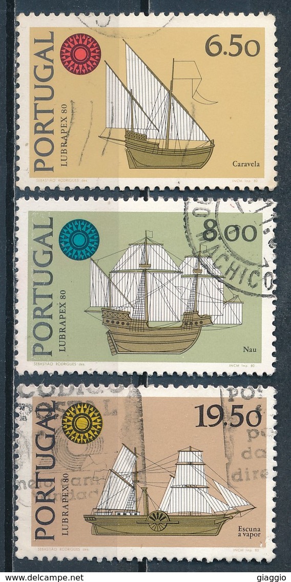 °°° PORTUGAL - Y&T N°1482/83/85 - 1980 °°° - Gebraucht