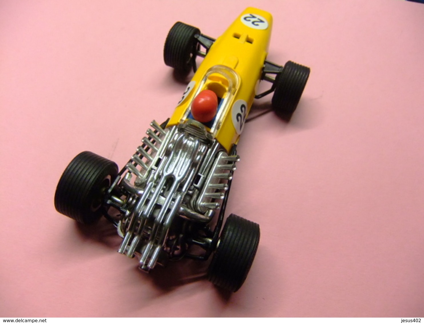 SCALEXTRIC HONDA F 1 Segunda Serie Ref. C 36 Amarillo / Negro Made In Spain - Circuits Automobiles