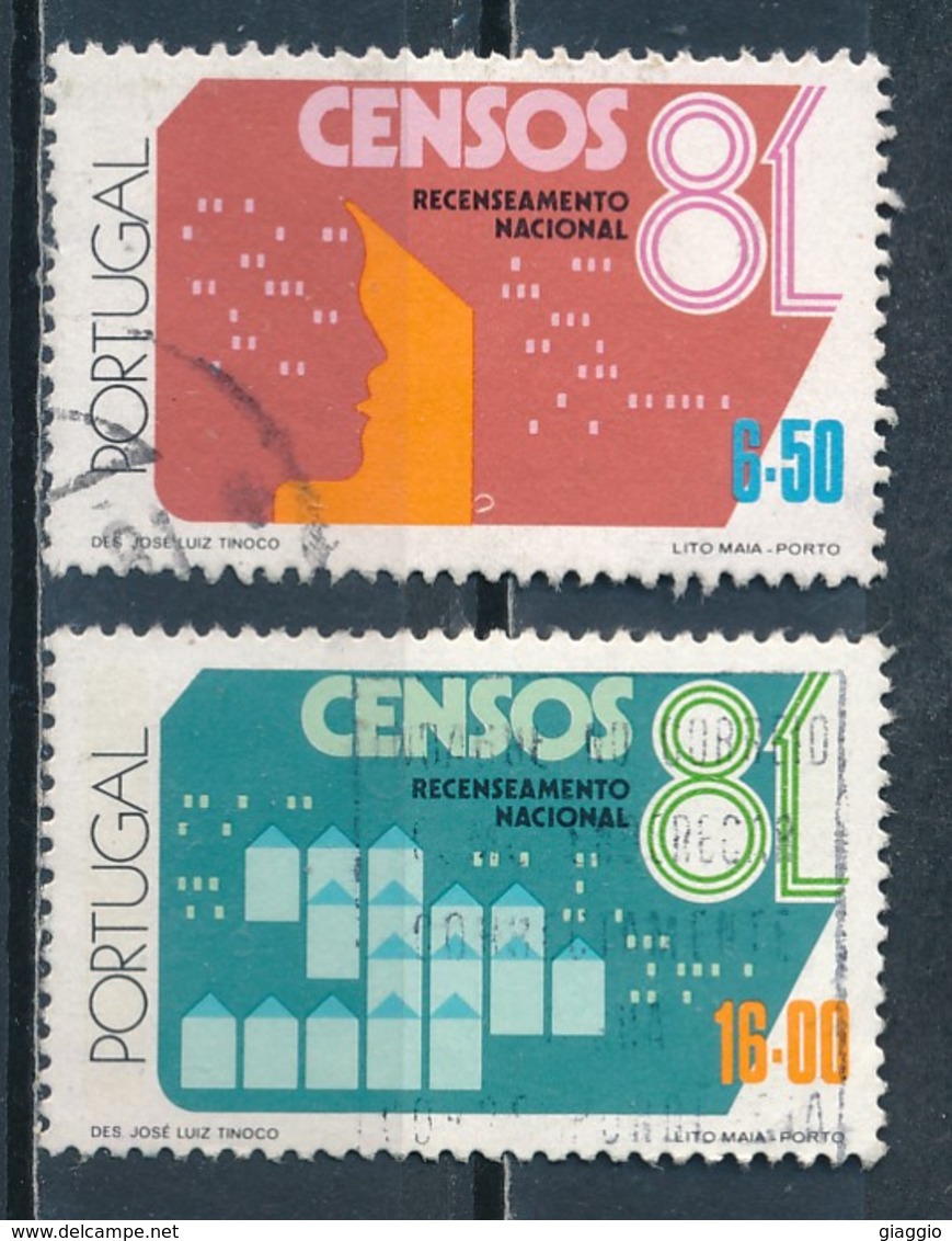 °°° PORTUGAL - Y&T N°1492/93 - 1981 °°° - Usati