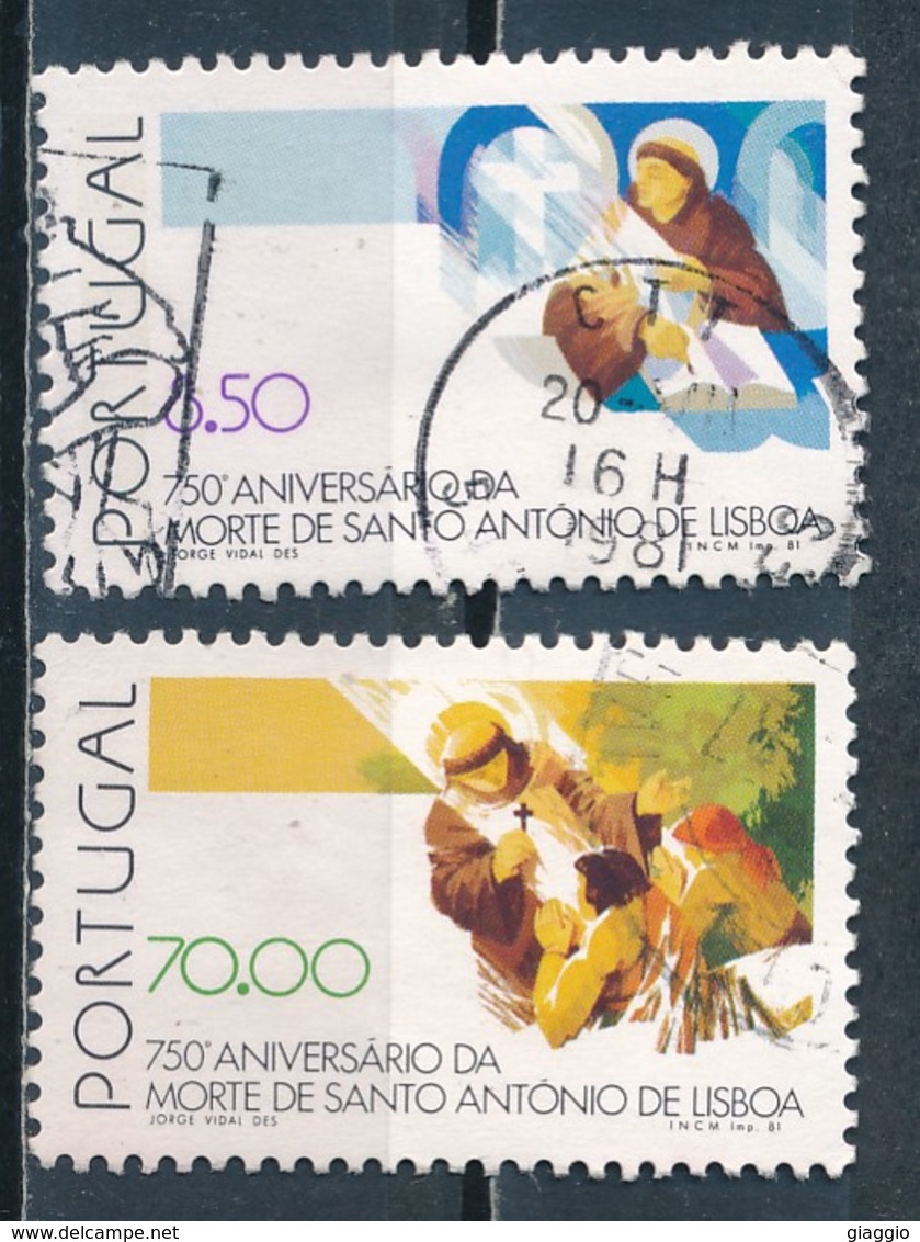 °°° PORTUGAL - Y&T N°1512/13 - 1981 °°° - Usati