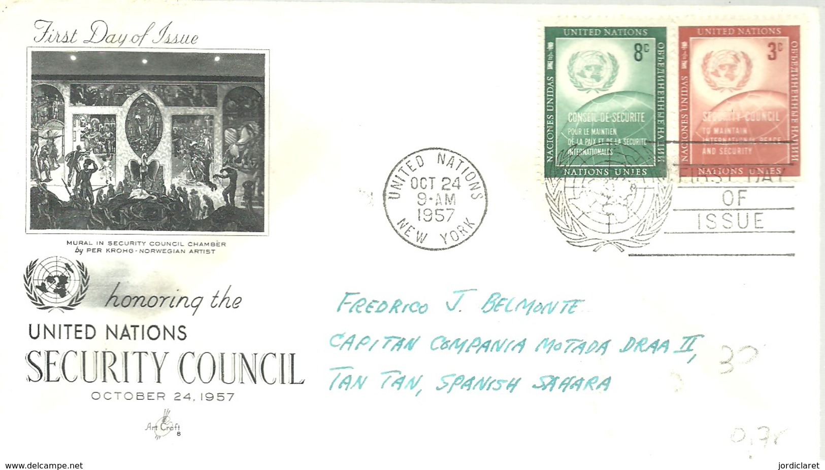 FDC 1957 - FDC