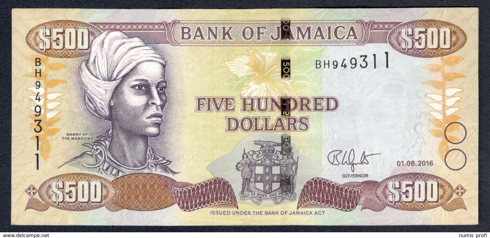 Jamaica - 500 Dollars 2016 - P85j - Jamaica