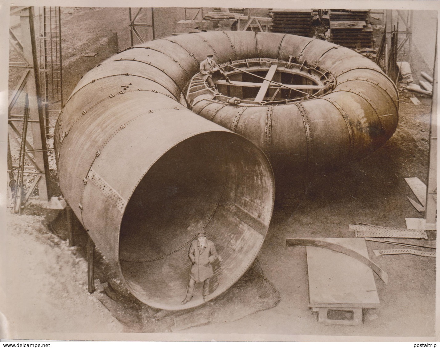 WORLDS BIGGEST WATER TURBINE  MUNICH ENGINEER FRITZ NEUMERAR ISAR RIVER NIAGARA    21*16M Fonds Victor FORBIN 1864-1947 - Profesiones