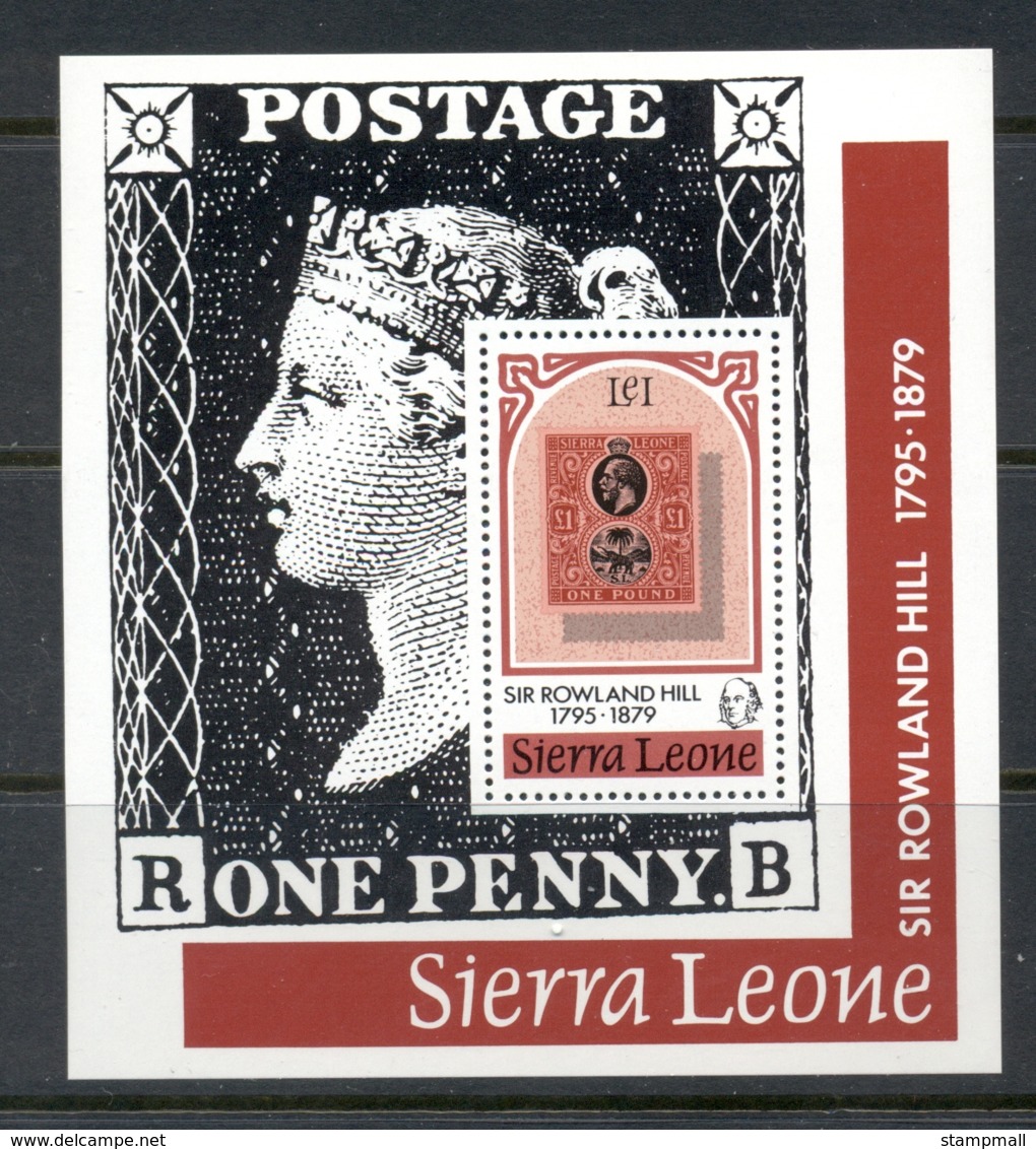 Sierra Leone 1979 Sir Rowland Hill Death Centenary MS MUH - Sierra Leone (1961-...)