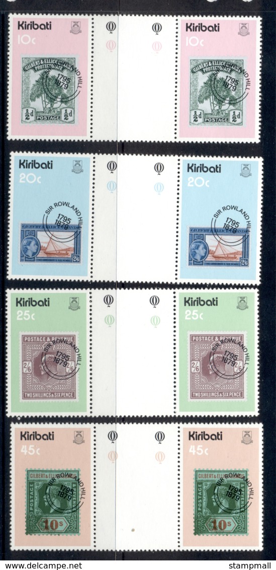 Kiribati 1979 Sir Rowland Hill Death Centenary Gutter Pr MUH - Kiribati (1979-...)