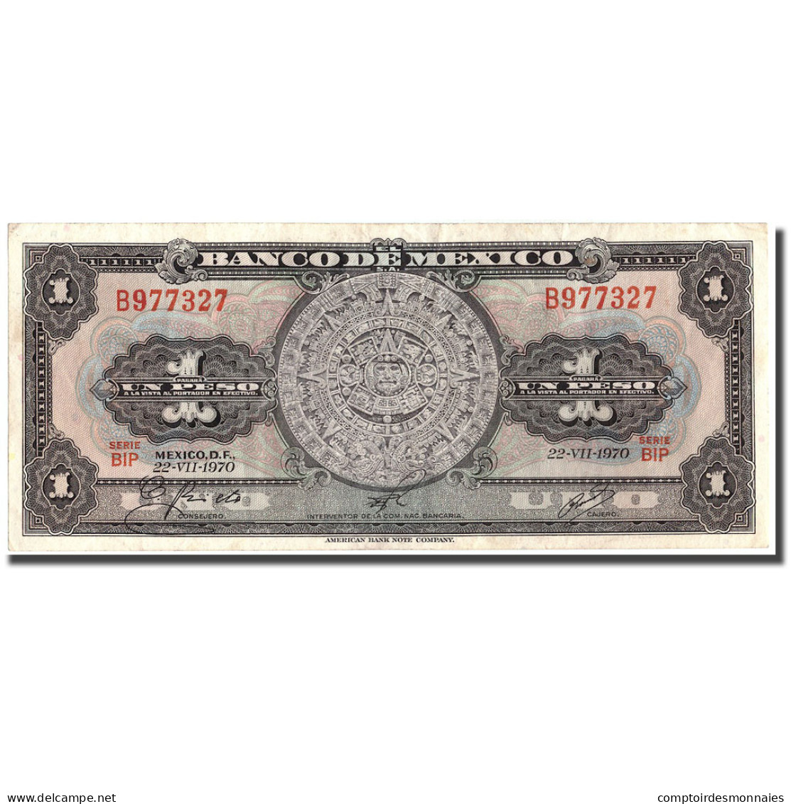 Billet, Mexique, 1 Peso, 1970, 1970-07-22, KM:59l, TTB+ - Mexique