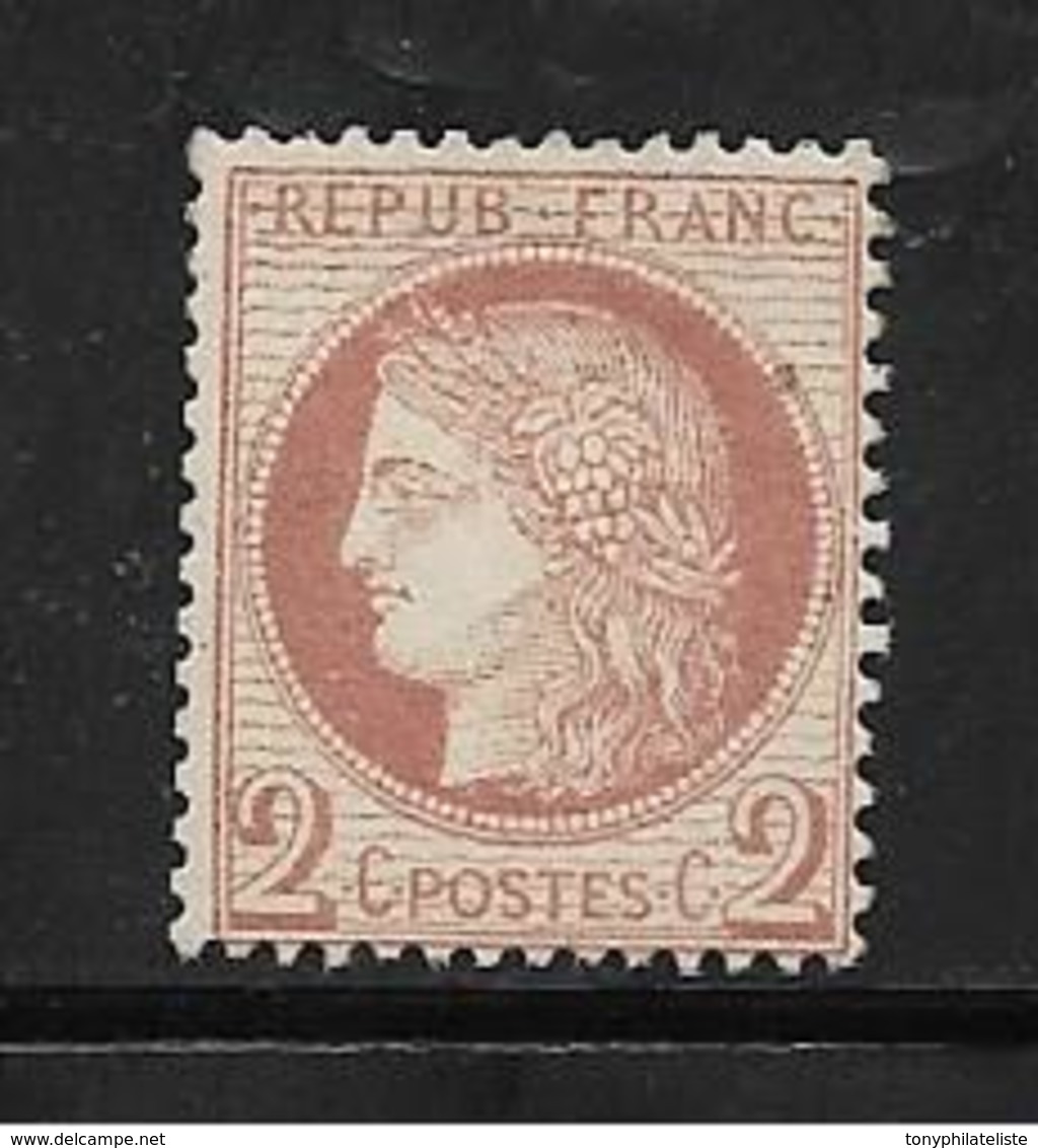 France Type Céres De 1872 N°51 Neuf ** Cote 200€ - 1871-1875 Cérès