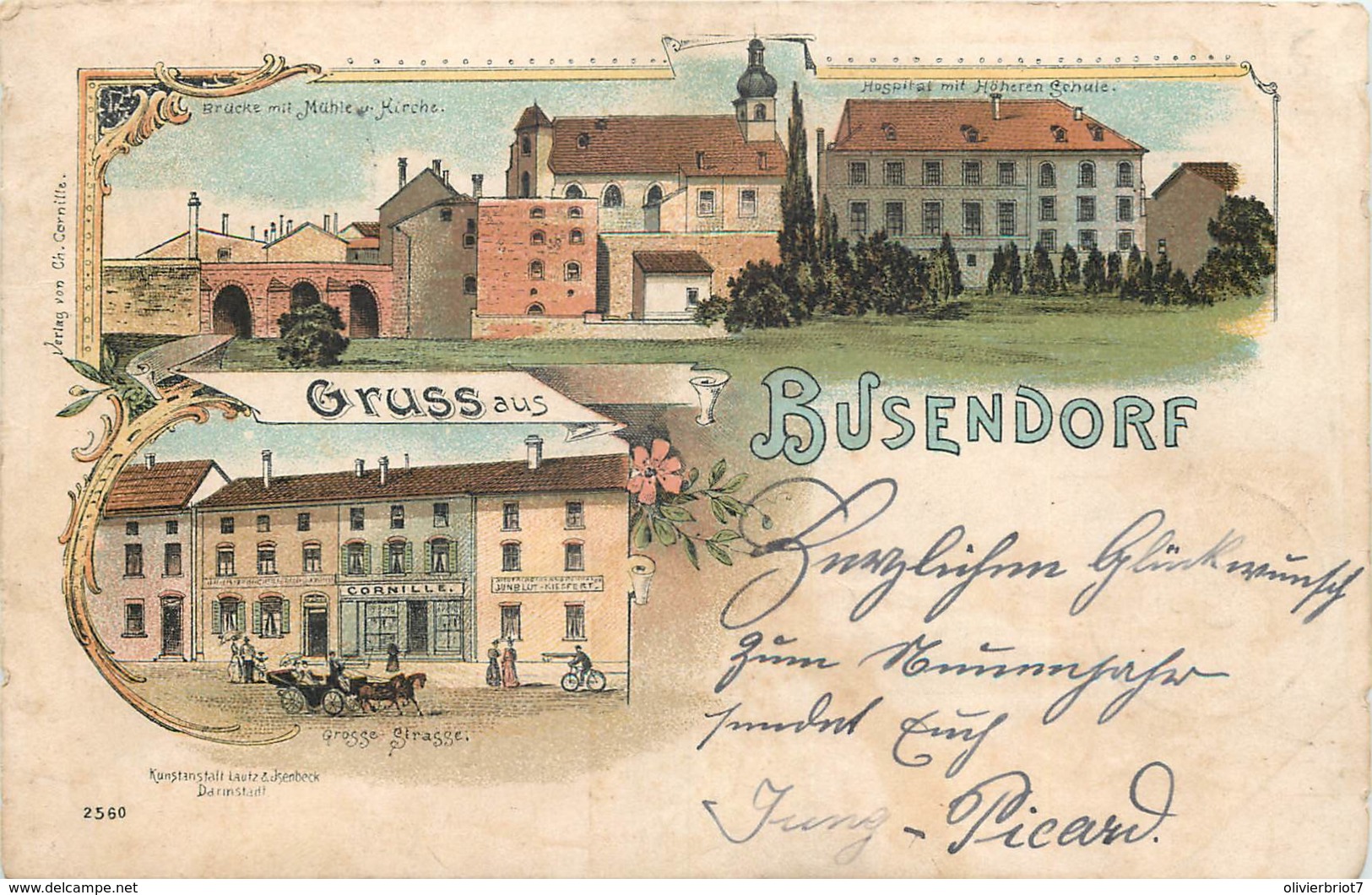 France - 57 - Litho. - Gruss Aus Busendorf - Sonstige & Ohne Zuordnung