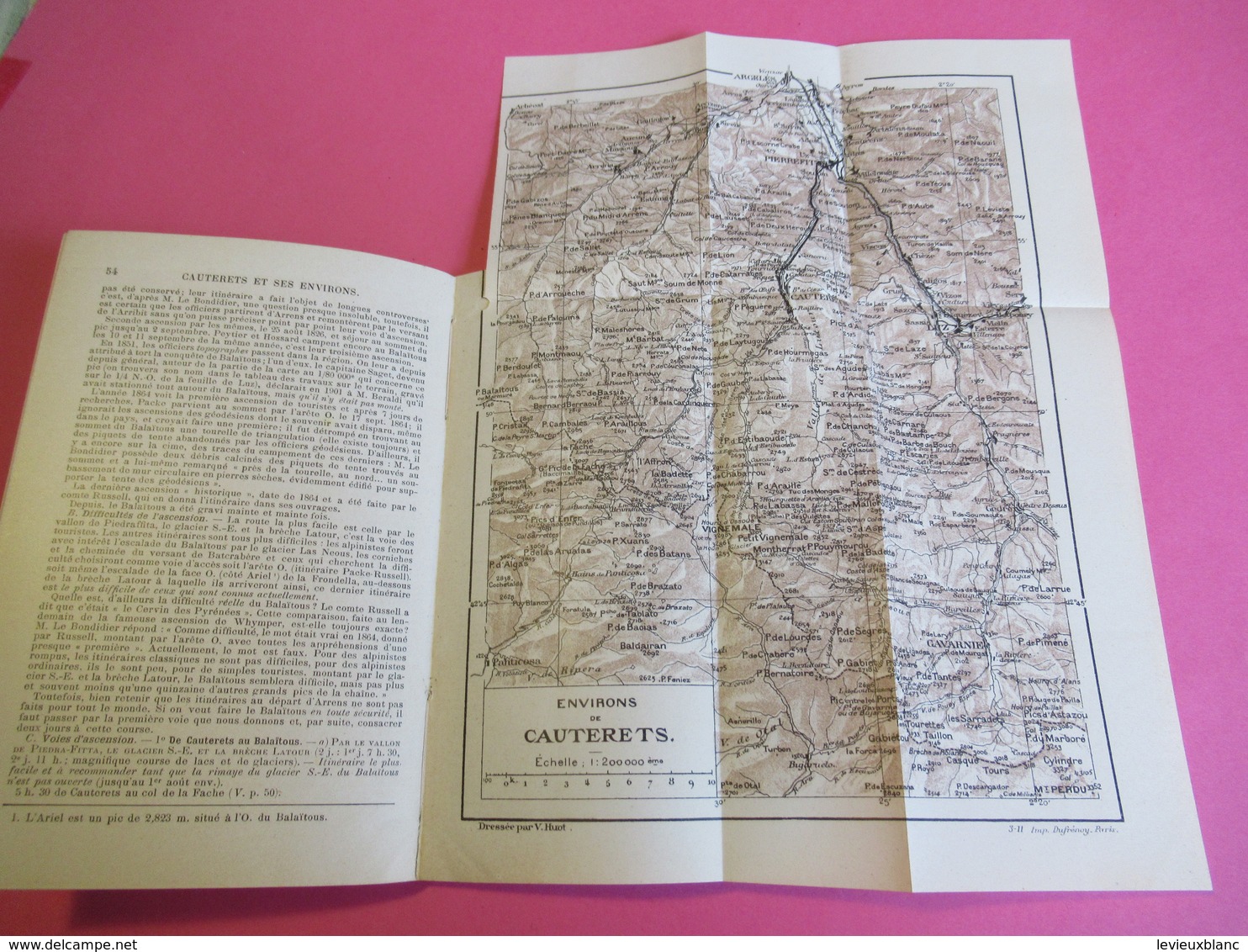 Guides Joanne/ CAUTERETS et ses environs / Hachette et Cie/ 1910       PGC274