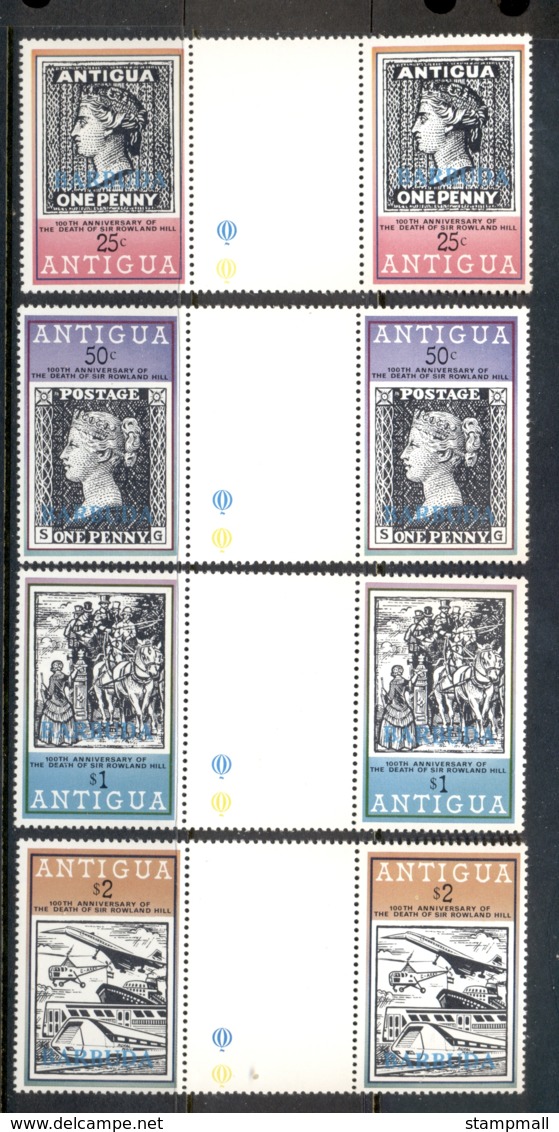 Antigua 1979 Sir Rowland Hill Death Centenary Gutter Pr MUH - Antigua And Barbuda (1981-...)