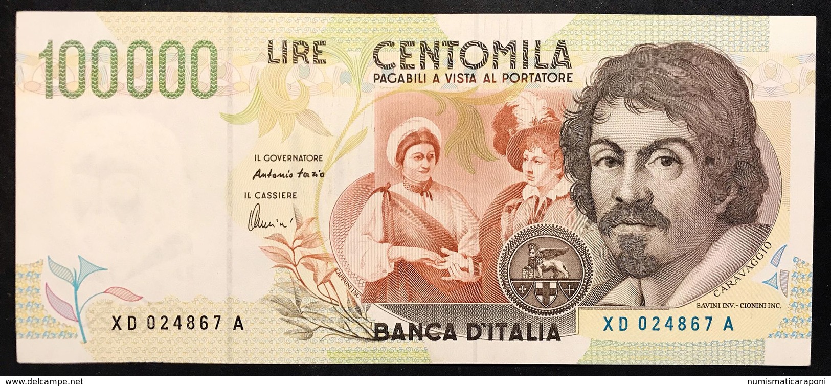 100000 Lire Caravaggio II° Tipo Serie Sostitutiva XD 1997 Q.sup LOTTO 1876 - 100.000 Lire