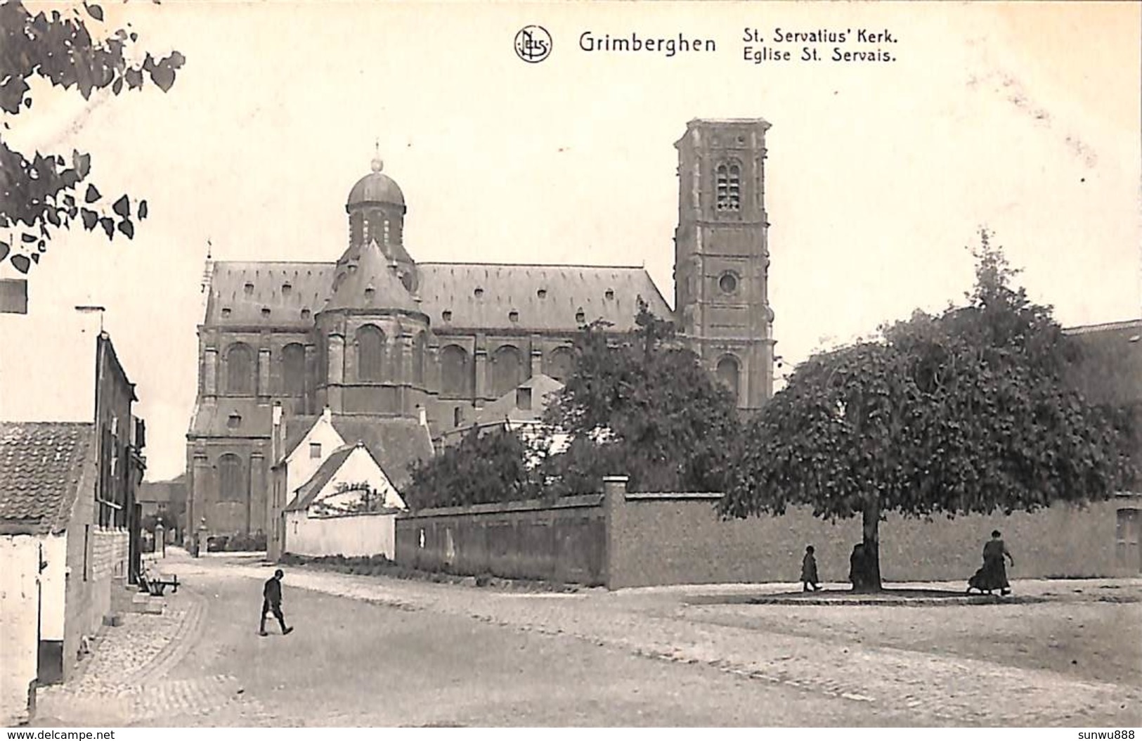 Grimberghen Grimbergen - St Servatius' Kerk (animatie, Eglise St Servais, Uit. A. Rassaert-de Bondt) - Grimbergen