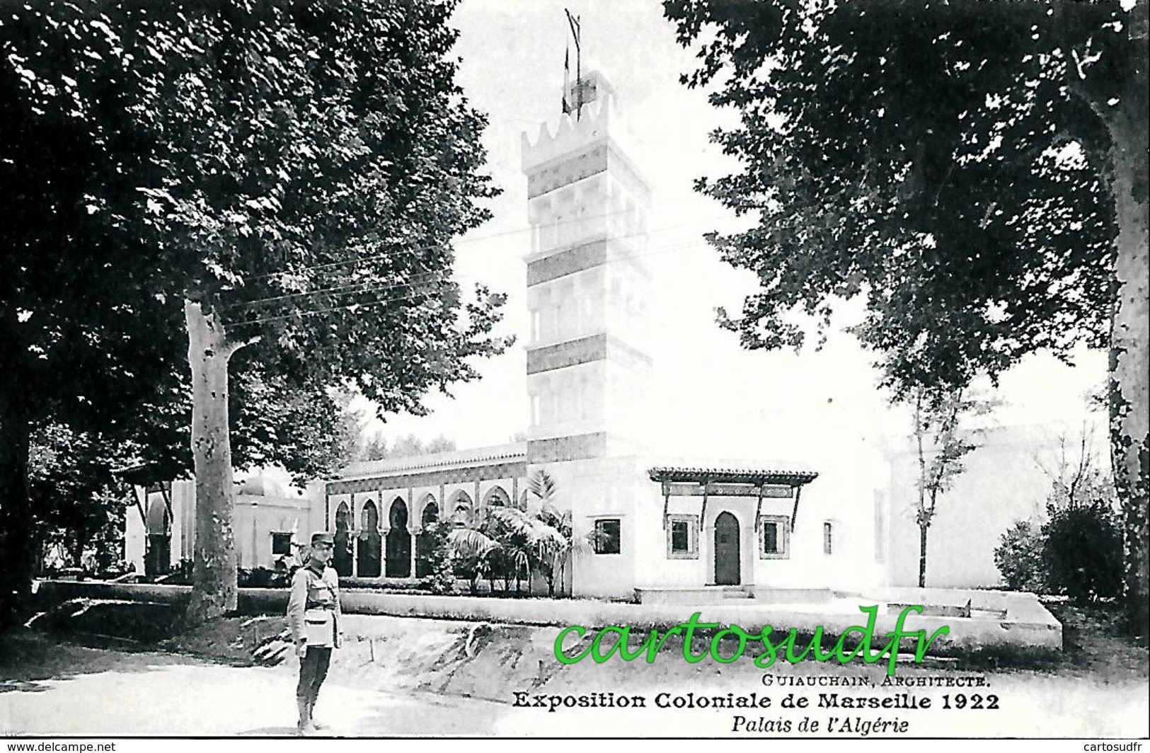 13 MARSEILLE - EXPOSITION COLONIALE 1922 - PALAIS DE L'ALGERIE - SUPERBE - Expositions Coloniales 1906 - 1922