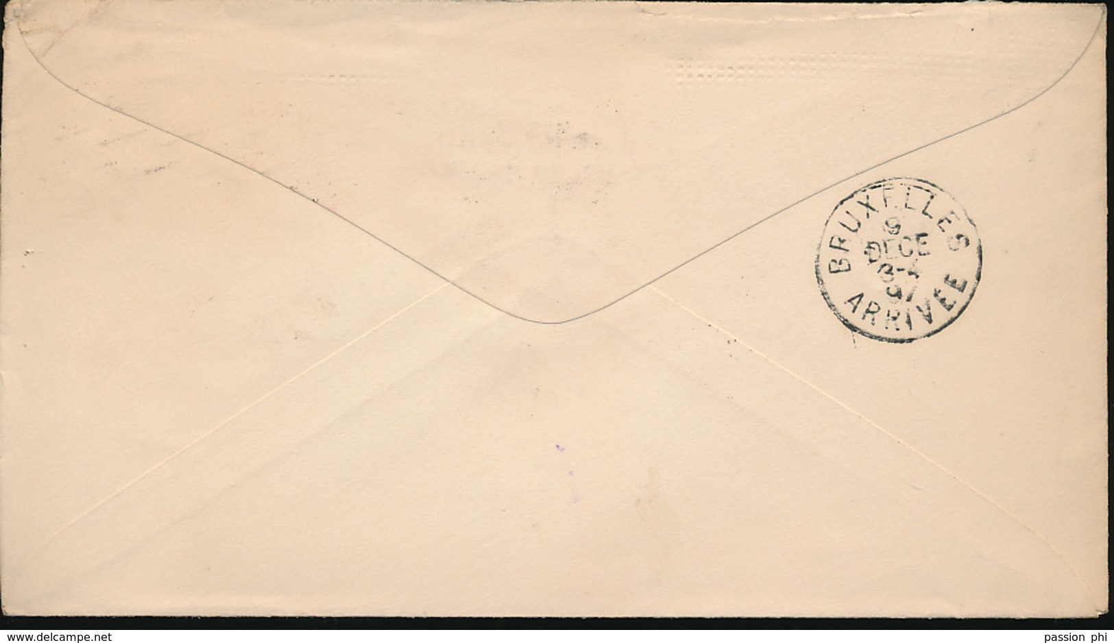 USA WATERBURY CLOCK CO NY COVER 1897 TO BRUSSELS - ...-1900