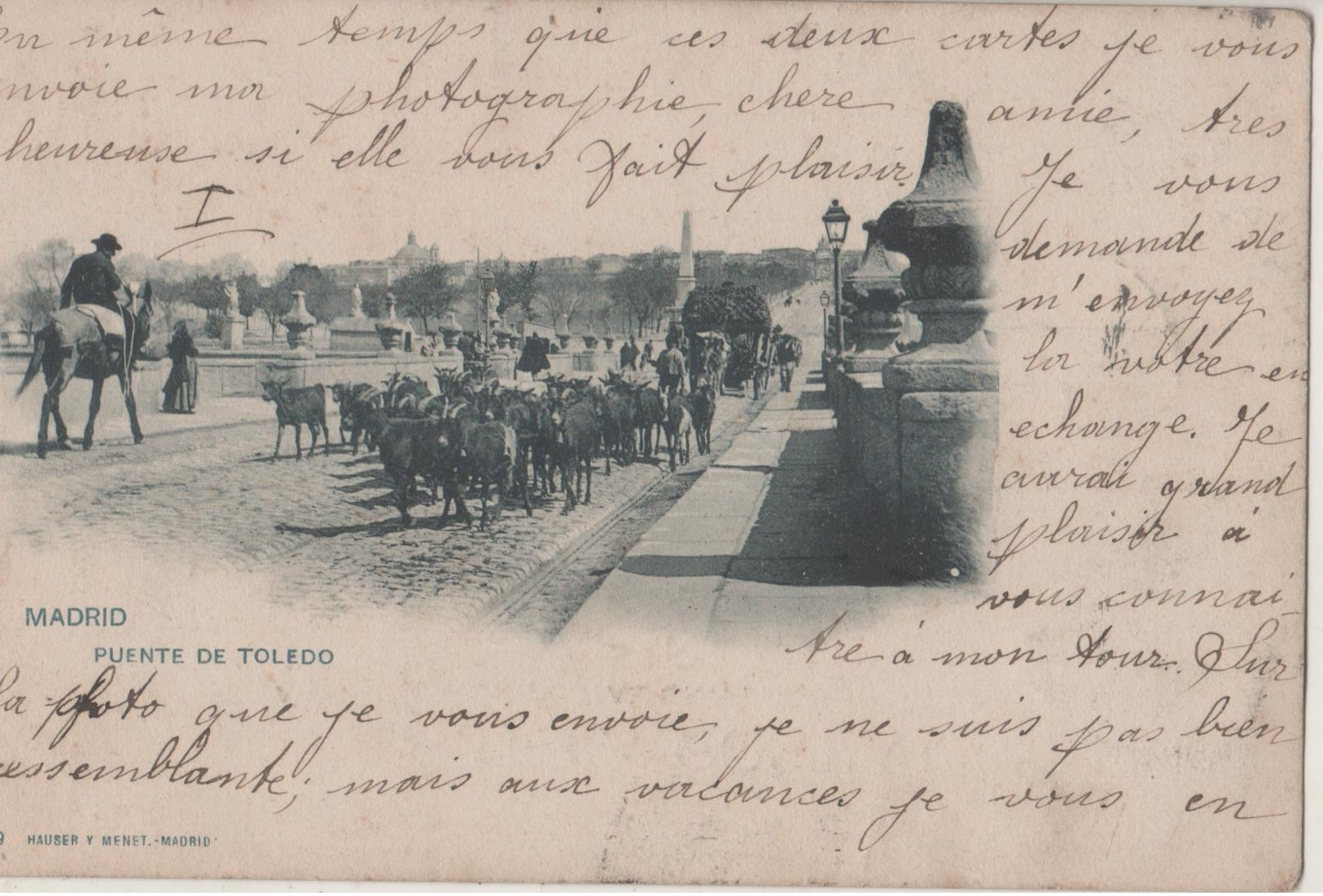 CPA  Espagne. Madrid. Puente De Toledo. Taureaux. 1902 - Madrid