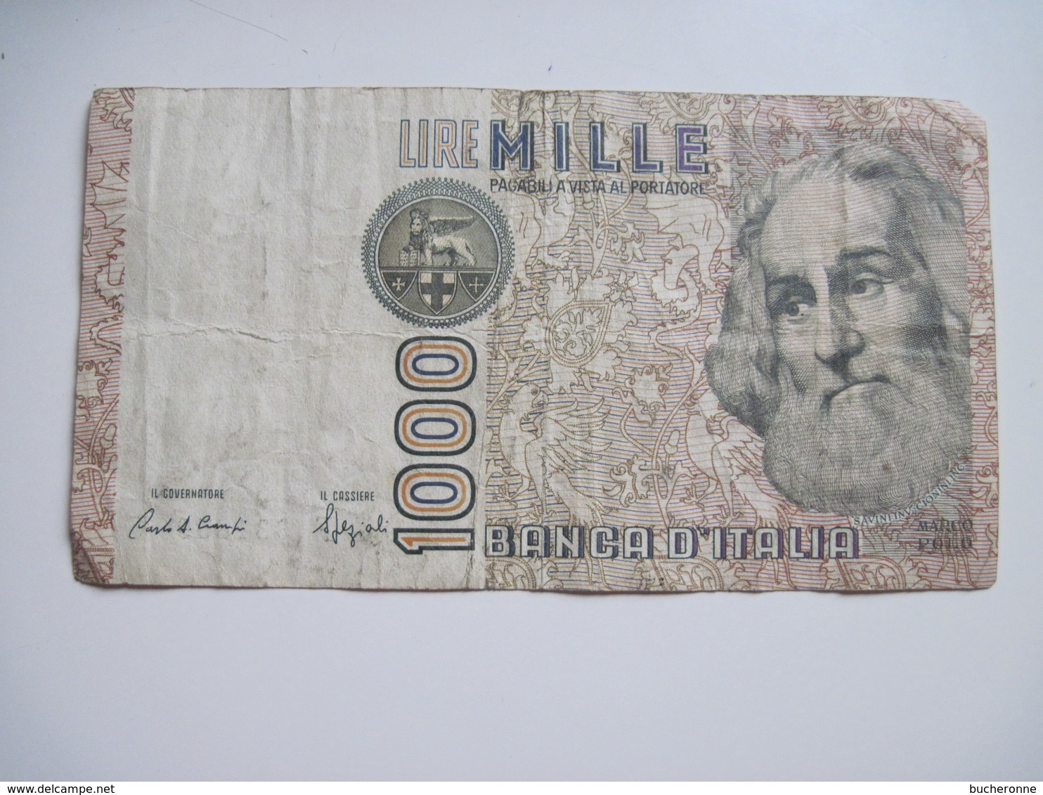 BILLET  Italie 1000 Lire 1982 - Marco Polo Dans L'état - Israel