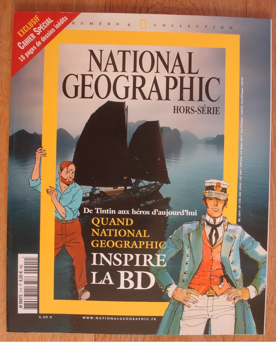 De Tintin Aux Héros D'aujourd'hui. - Quand National Géographic Inspire La BD. - Hors-série 2004. - Dossiers De Presse