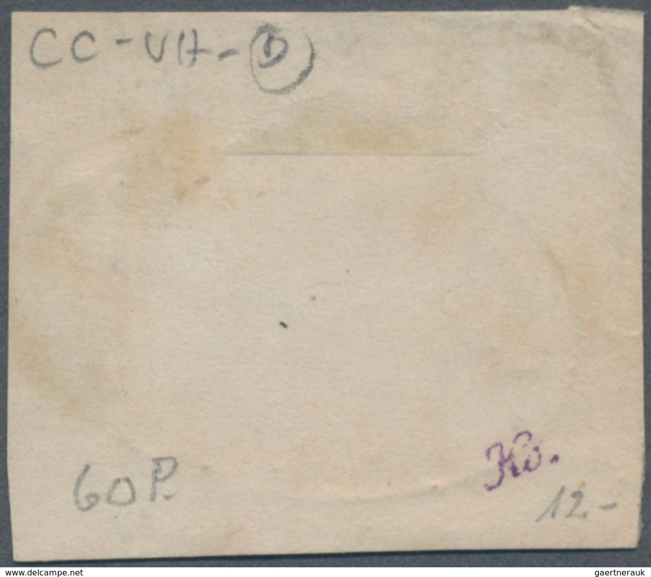 Baden - Marken Und Briefe: 1860 6 Kr Hellgelborange (kleines Risschen Sonst Tadellos) Auf Briefstück - Other & Unclassified