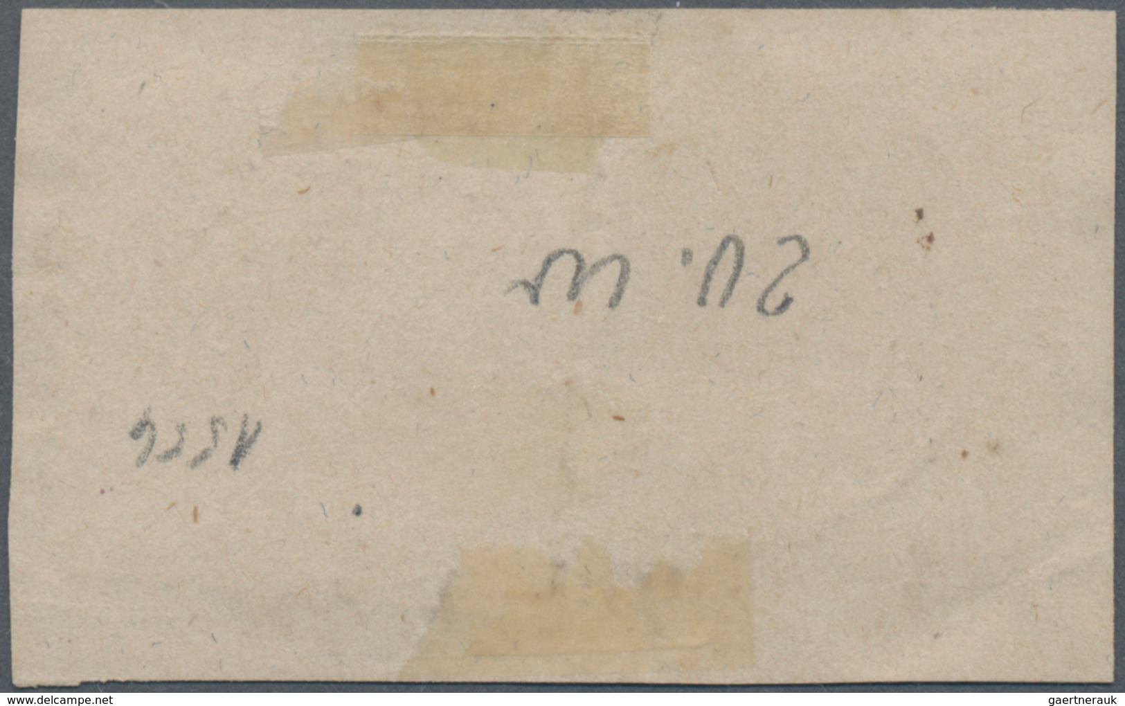 Baden - Marken Und Briefe: 1860/64, Briefstück Mit Wappen 1 Kr. Schwarz Eng Gezähnt, Linierter Grund - Altri & Non Classificati