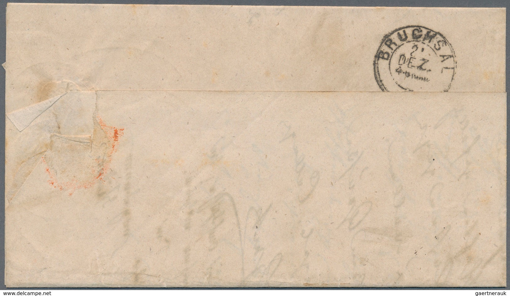 Baden - Marken Und Briefe: 1868: 1 Kreuzer Hellgrün, 3 Waagerechte Paare Als Seltene Mehrfachfrankat - Other & Unclassified