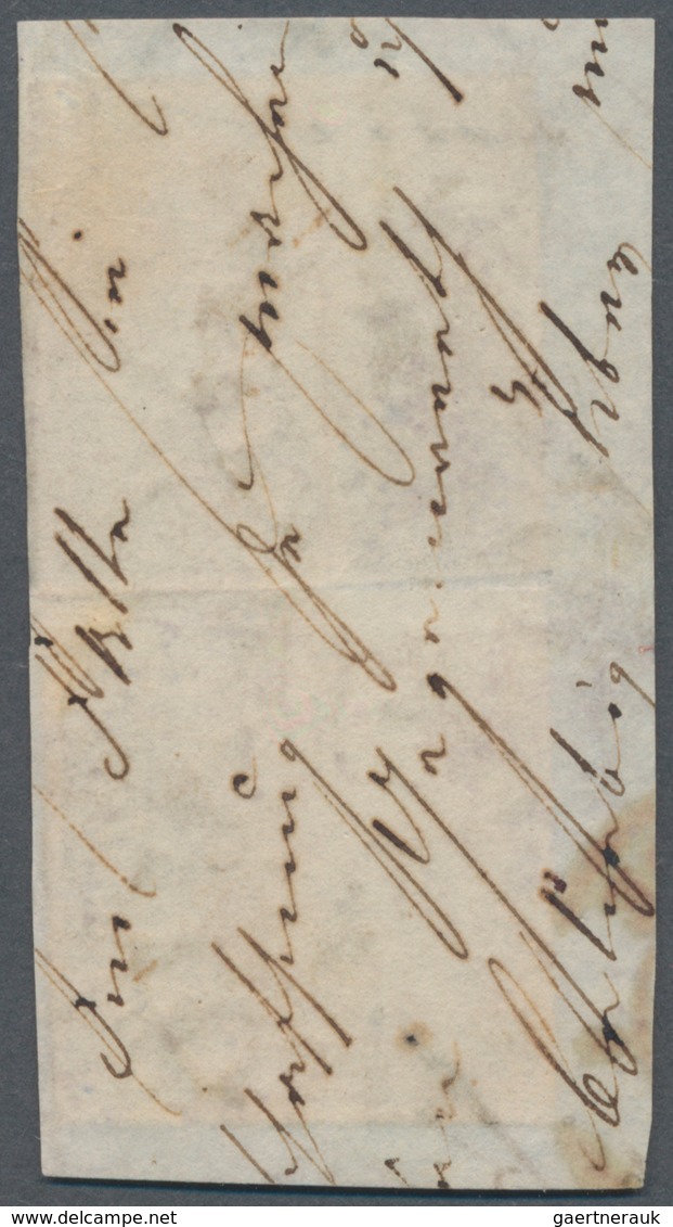 Bayern - Marken und Briefe: 1850/51: Drei Briefe und zwei Briefstücke mit sehr frühen Buntfrankature
