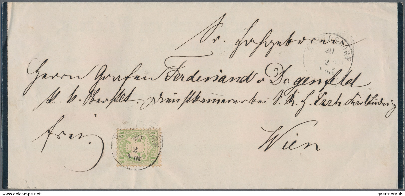 Bayern - Marken Und Briefe: 1875 (ca.), 1 Kr. Grün Je Auf 3 Drucksachen Aus Beiersdorf Und München N - Autres & Non Classés