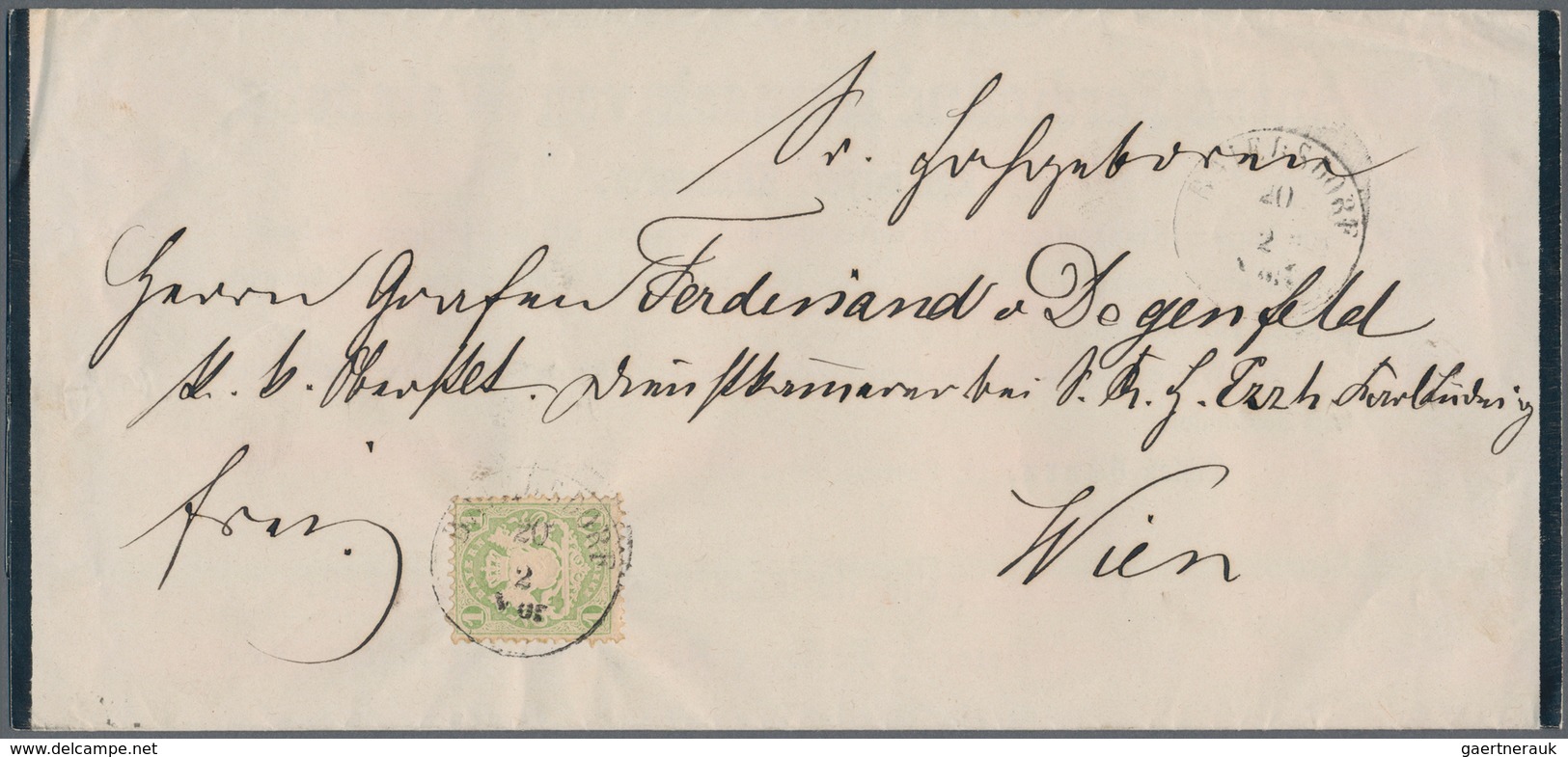 Bayern - Marken Und Briefe: 1875 (ca.), 1 Kr. Grün Je Auf 3 Drucksachen Aus Beiersdorf Und München N - Sonstige & Ohne Zuordnung