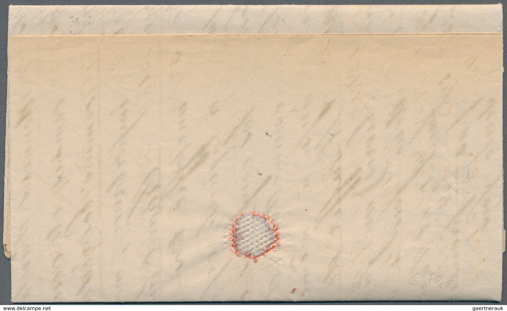 Bayern - Marken Und Briefe: 1872, 3 Kreuzer Im Waager. 3er-Streifen Entwertet Mit K1 NÜRNBERG Auf Ko - Autres & Non Classés