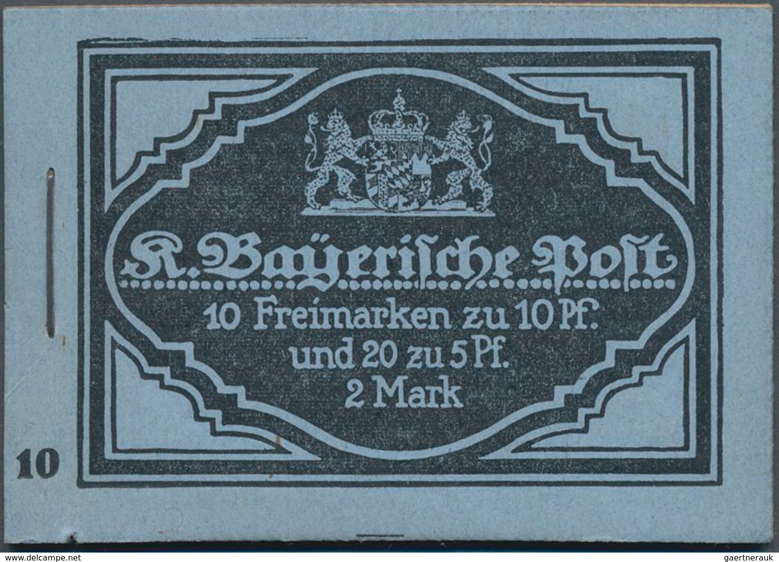 Bayern - Markenheftchen: 1913. Markenheft Prinzregent Luitpold (Mai 1913), Mit ONr. 10, Tadellos Pos - Andere & Zonder Classificatie