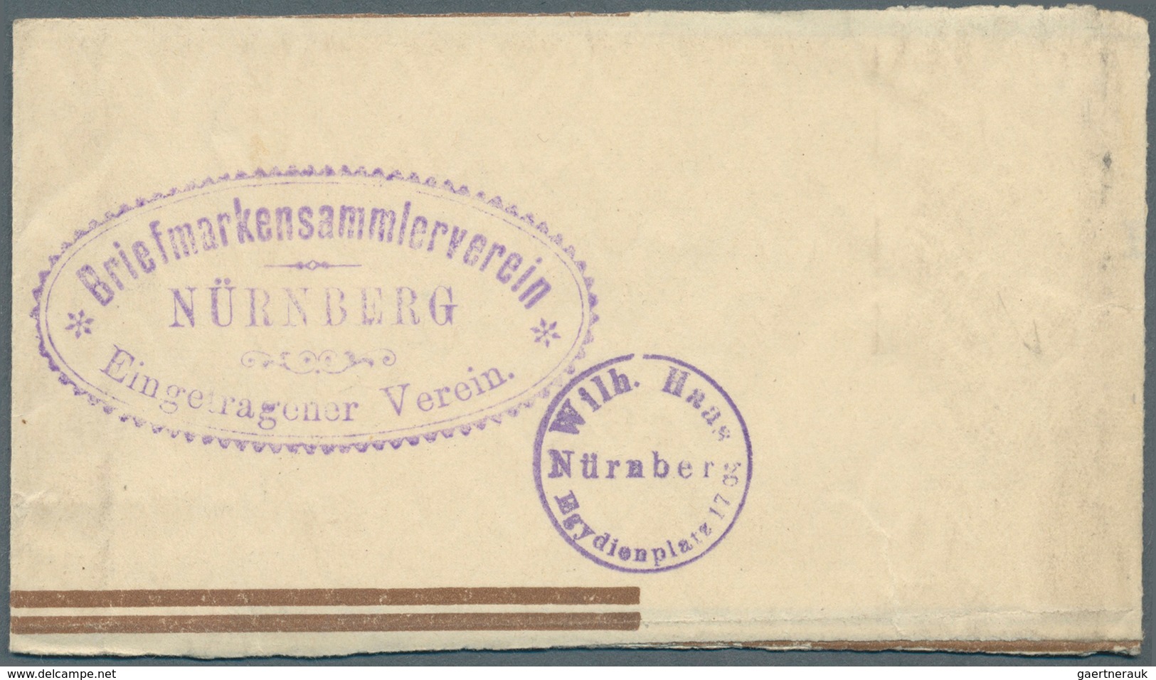 Bayern - Portomarken: 1910, Portomarke 2 Pf. Weißes Papier, Als Freimarke Verwendet Auf Streifband 3 - Autres & Non Classés