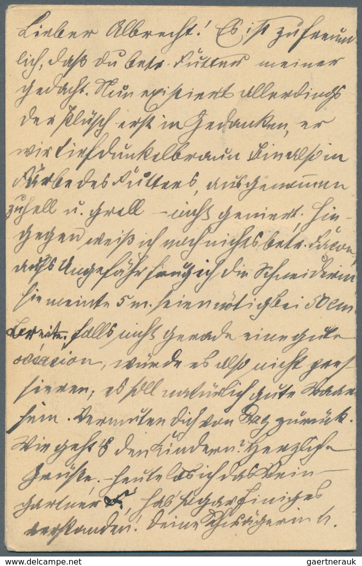 Bayern - Ganzsachen: 1907, Doppelkarte 2+2 Pf Rauten, DV 06, Mit 3 Pf Zfr. Von "Straubung 29.9.07" N - Andere & Zonder Classificatie