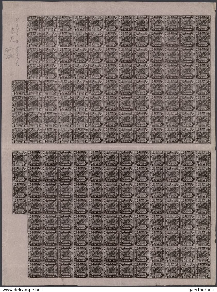 Bergedorf - Marken und Briefe: 1861/1874: DER BERGEDORFER ARCHIVBESTAND VON POSTFRISCHEN BOGEN UND B