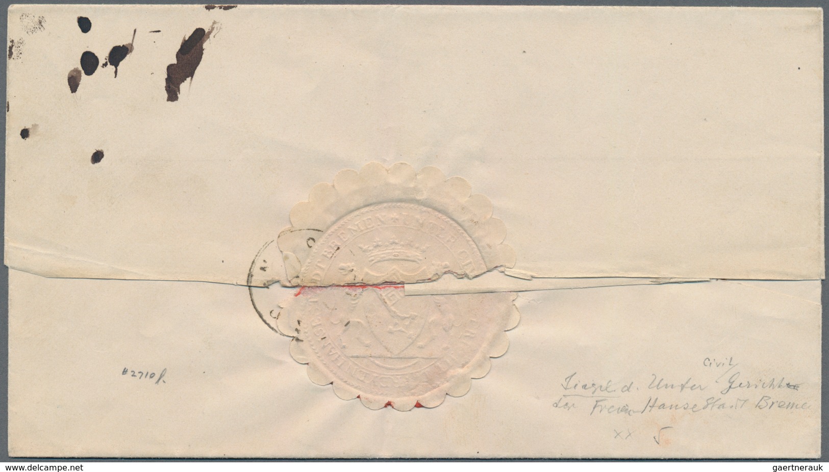 Bremen - Thurn & Taxis'sches Oberpostamt: 1860 (ca.), Zwei Postvorschuss-Briefe, Jeweils Mit EKr BRE - Brême