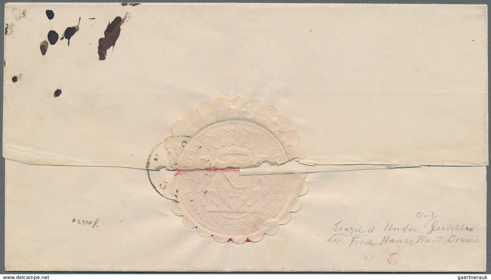 Bremen - Thurn & Taxis'sches Oberpostamt: 1860 (ca.), Zwei Postvorschuss-Briefe, Jeweils Mit EKr BRE - Bremen