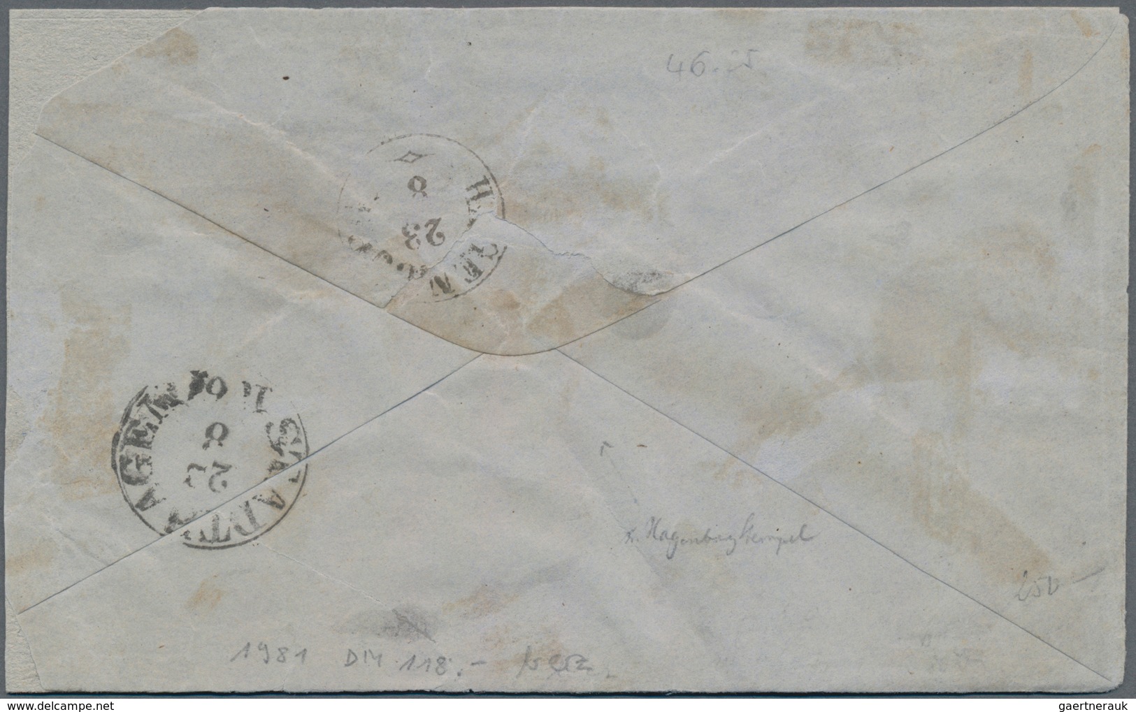 Bremen - Thurn & Taxis'sches Oberpostamt: 1861, Zwei Briefe Der 2.Entfernungsstufe. Frankiert Mit Wa - Bremen