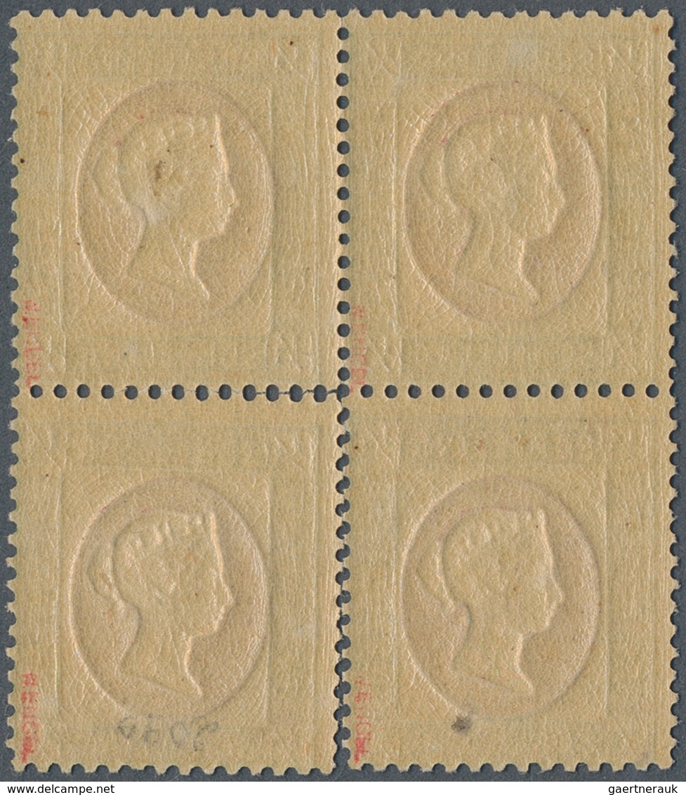 Helgoland - Marken Und Briefe: 1873, QV ¼ S Grün/karmin Fehldruck (Medaillon/Rahmenfarbe Vertauscht) - Héligoland