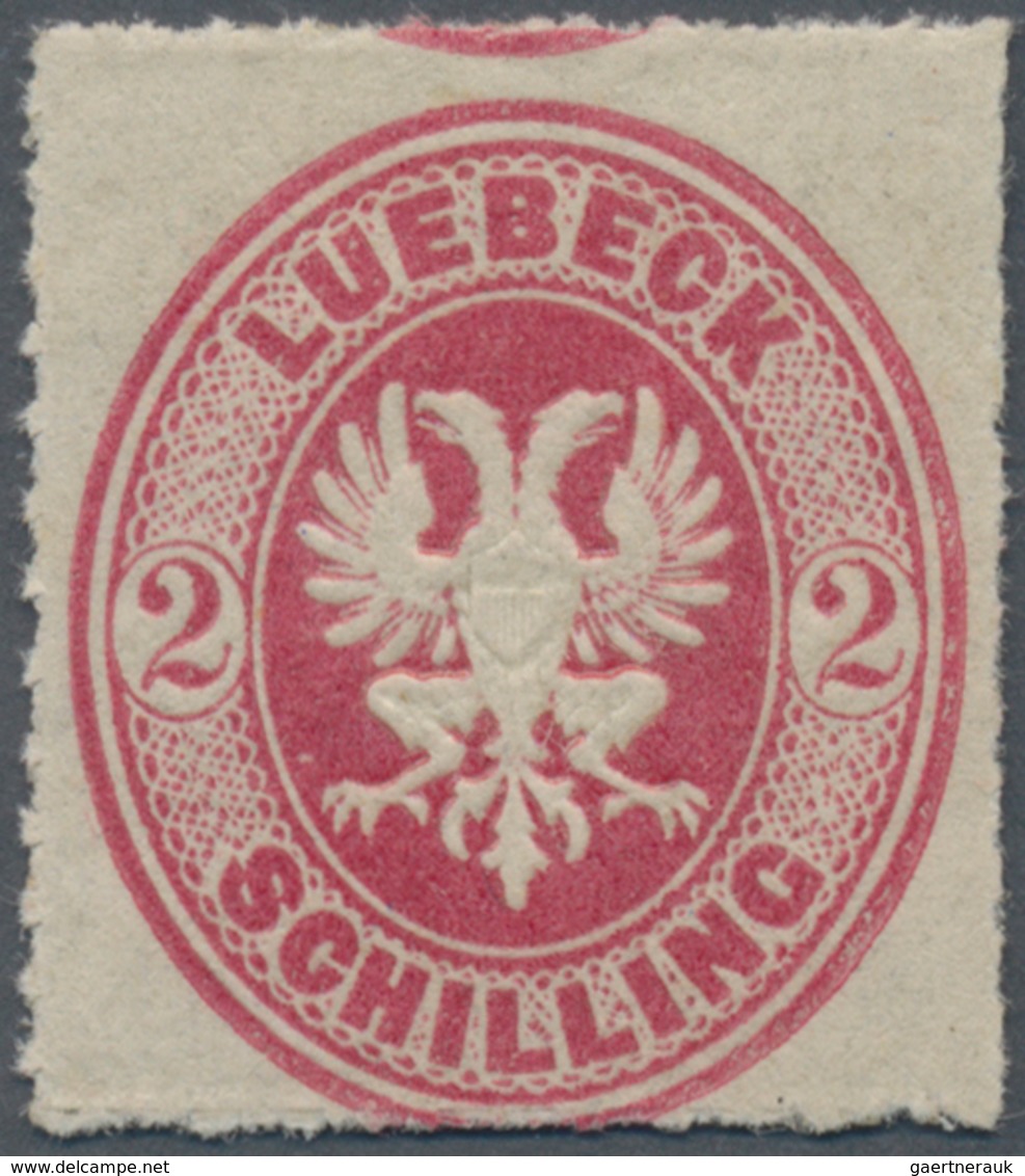 Lübeck - Marken Und Briefe: 1863, 2 1/2 S Karmin Mit Normalem Durchstich In Sauberer Postfrischer Er - Luebeck