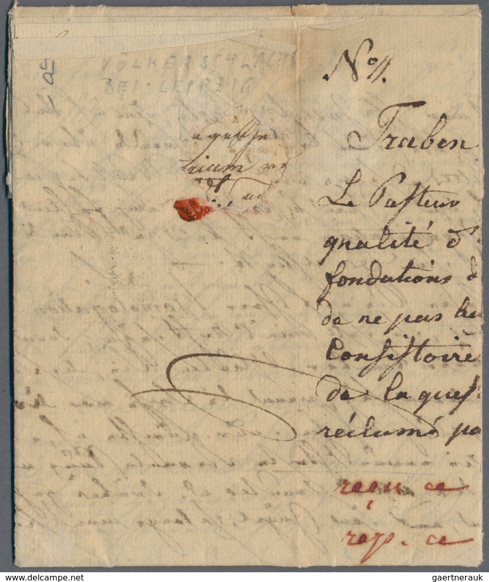 Preußen - Vorphilatelie: 1813, "P.102.P. / TRARBACH" Und "P.102.P. / CREUTZNACH", Zwei Klare Abschlä - Prephilately