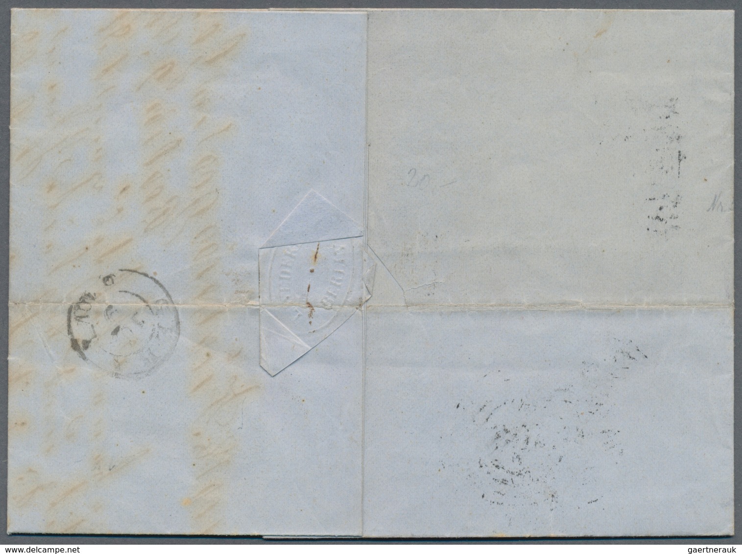 Preußen - Marken Und Briefe: 1858, Zwei Briefhüllen: 2 Sgr. Schwarz Auf Blau Und 1 Sgr. Rosa Glatter - Other & Unclassified