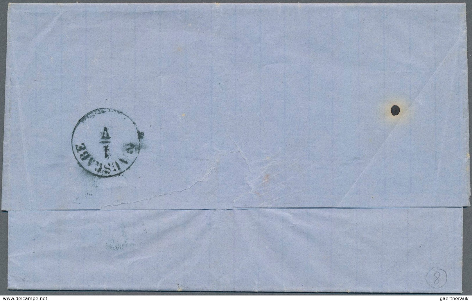 Preußen - Marken Und Briefe: 1857, 2 Sgr Hellblau Dünnes Papier Sauber Entwertet Mit Ra2 "LIEGNITZ" - Autres & Non Classés