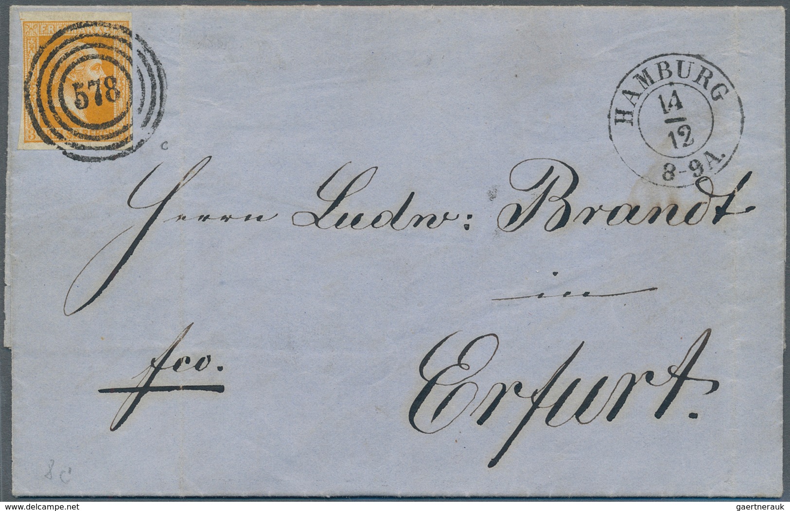 Preußen - Marken Und Briefe: 1857, Drei Einzelfrankaturen Mit Je Friedrich Wilhelm 3 Sgr. Glatter Hi - Other & Unclassified