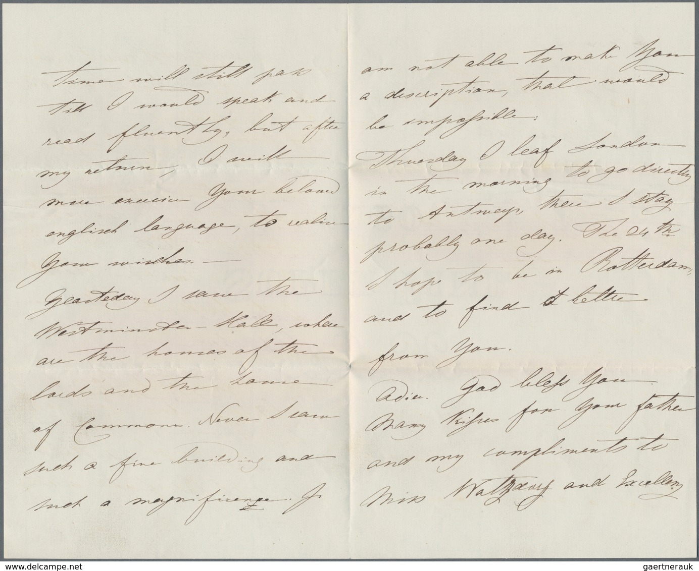 Preußen - Marken Und Briefe: 1861, Brief, Geschrieben Auf Dem Briefpapier Des "Tavistock Hotel" In L - Autres & Non Classés