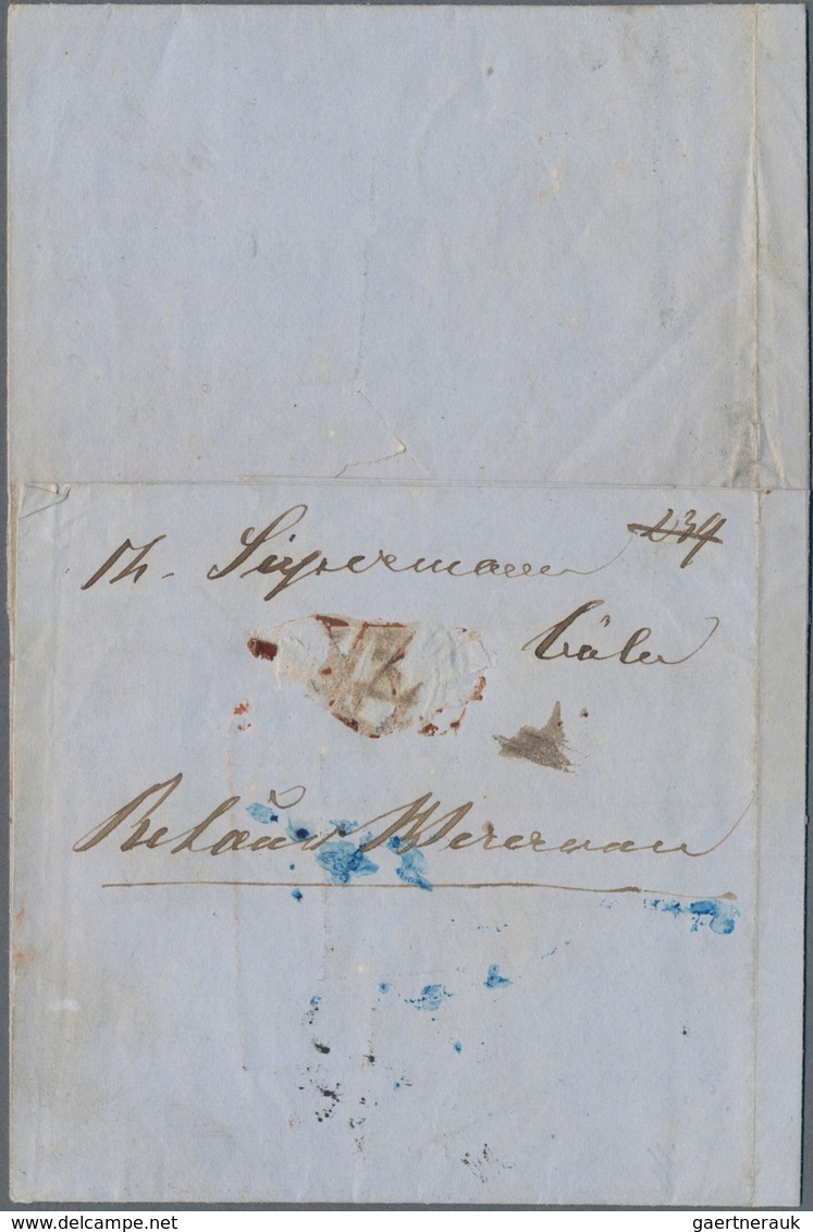 Preußen - Marken Und Briefe: 1861, 3 Sgr Oker, 2 Sgr Ultramarin, 6 Pfg Orange Und 3 Pfg Graulila MiF - Other & Unclassified