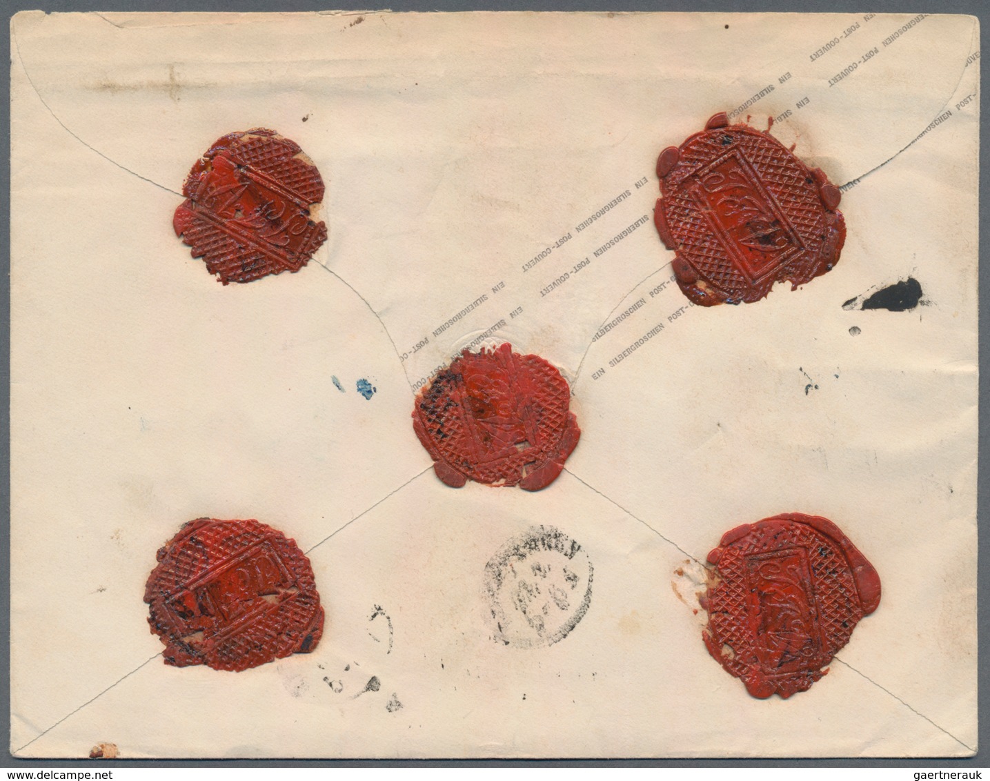 Preußen - Ganzsachen: 1859, Ganzsachenumschlag 1 Sgr. Karmin Mit Zusatzfrankatur 3 Sgr. Gelborange G - Other & Unclassified