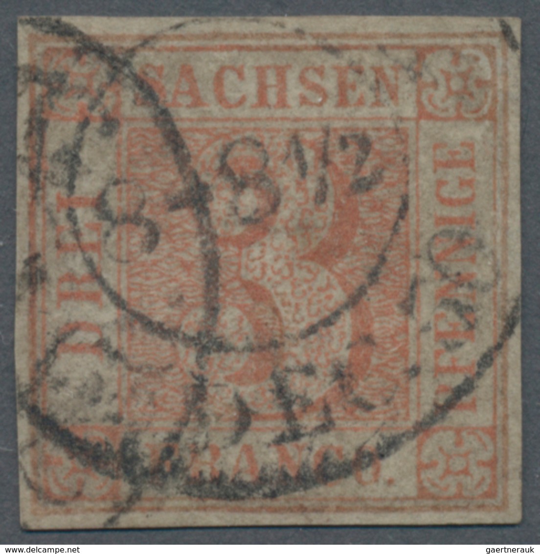 Sachsen - Marken Und Briefe: 1850, 3 Pfg. In Platte III Mit Zwei K2 "LEIPZIG", Laut Befund Vaatz BPP - Sachsen