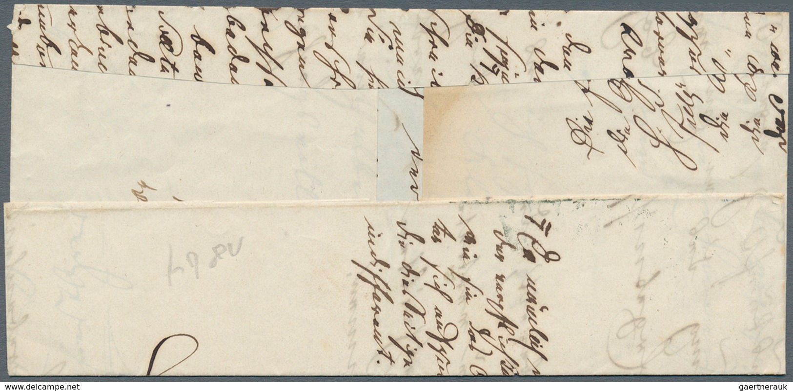Sachsen - Marken Und Briefe: 1854, 1/2 Ngr. Friedrich August Auf Nicht Komplettem Brief Nach Altenbu - Saxony