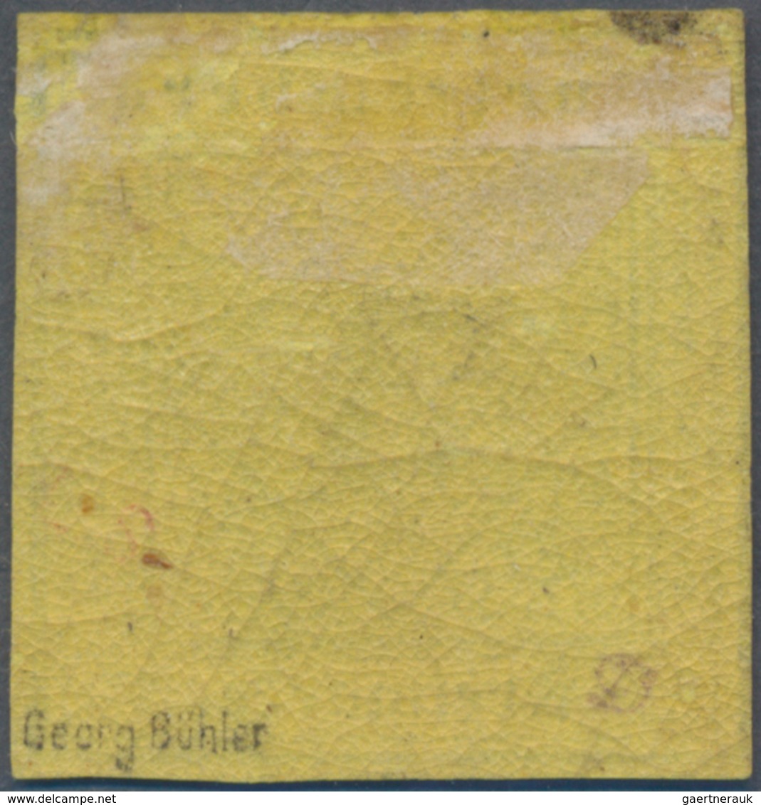 Württemberg - Marken Und Briefe: 1851, Ziffern 3 Kr. Schwarz Auf Gelb In Type III Ungebraucht Mit Or - Other & Unclassified